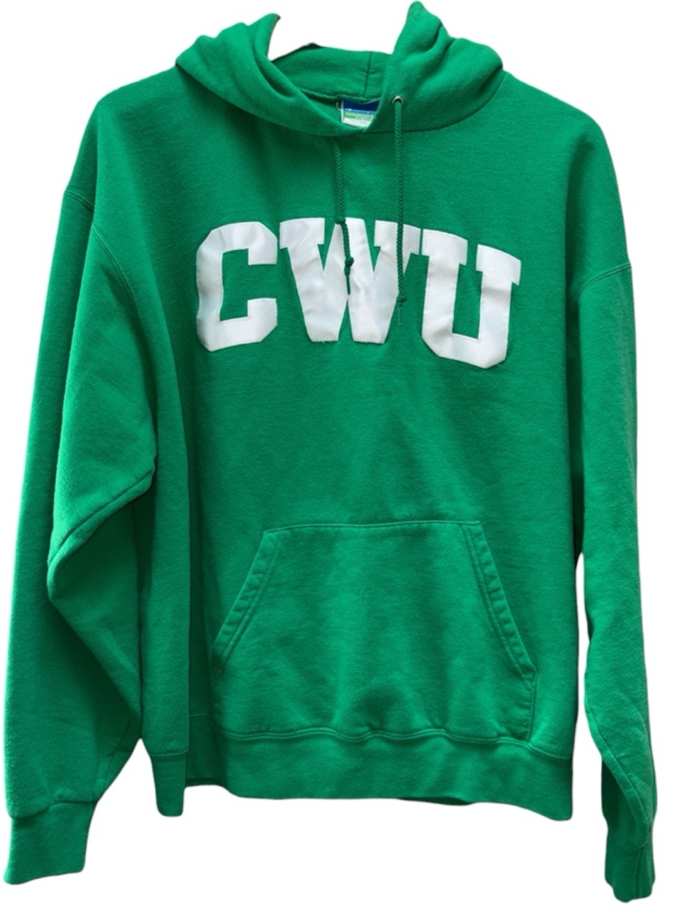 CWU central Washington university Lettered green Hoodie with Front Pocket XL